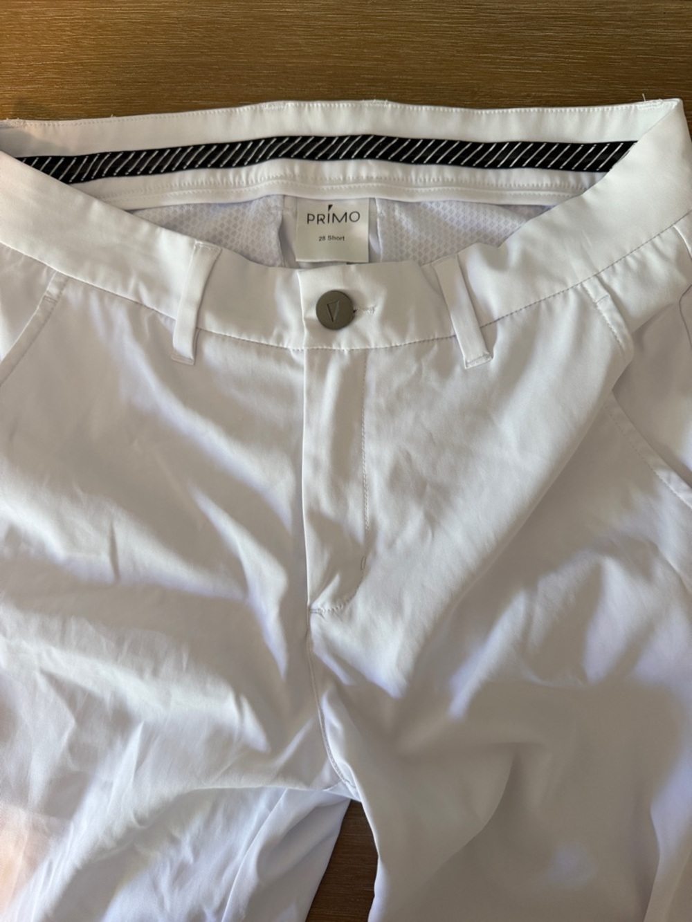 PRIMO Men's White Chinos - Classic Stretch Fit